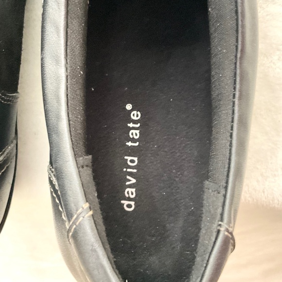 Black David Tate Leather Suede  Women's Helen Walking Oxfords Size 11 - Picture 13 of 16